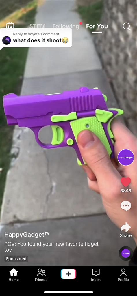 are fake guns allowed on tiktok